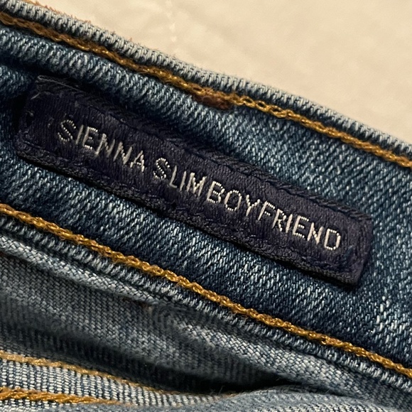 LUCKY BRAND Women Medium Wash SIENNA SLIM BOYFRIEND Jeans Size 12/31 Distressed - Picture 8 of 13